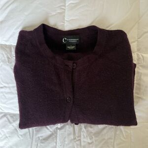 Bloomingdale's Deep Purple Cashmere Sweater